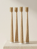 Bamboo Toothbrush Set with Soft Natural Bristles I Pack of 4 or 10