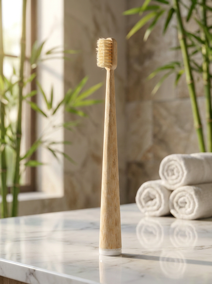 Bamboo Toothbrush Set with Soft Natural Bristles I Pack of 4 or 10