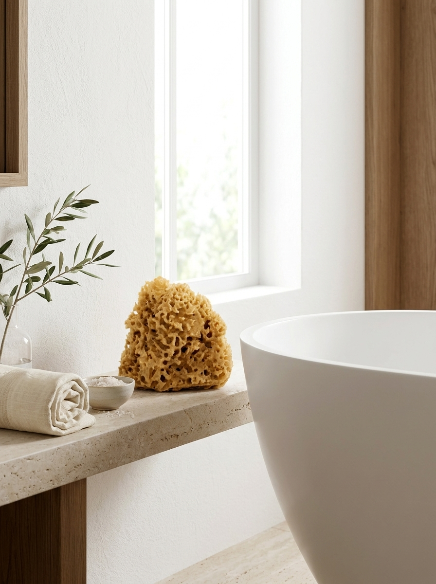 Natural Greek Sea Sponge | Set of 2