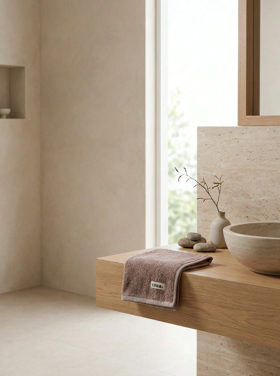Japanese-Style Bamboo Fibre Bath Towel